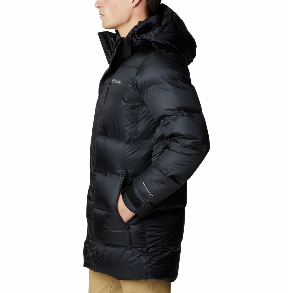 Куртка пуховая мужская Columbia Peak District Mid Down Jacket чёрный - фото 3 - id-p221396376