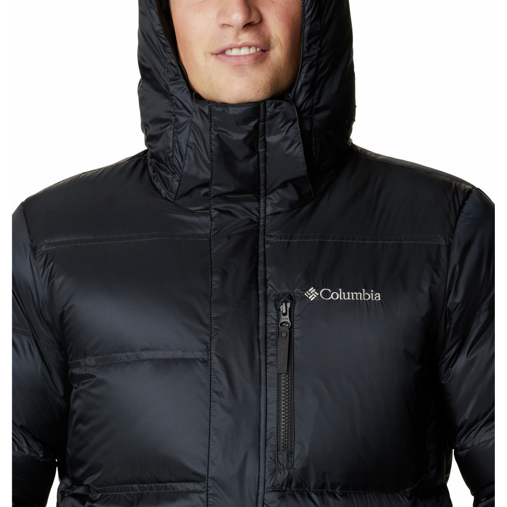 Куртка пуховая мужская Columbia Peak District Mid Down Jacket чёрный - фото 4 - id-p221396376