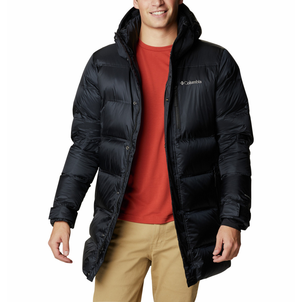 Куртка пуховая мужская Columbia Peak District Mid Down Jacket чёрный - фото 1 - id-p221396378