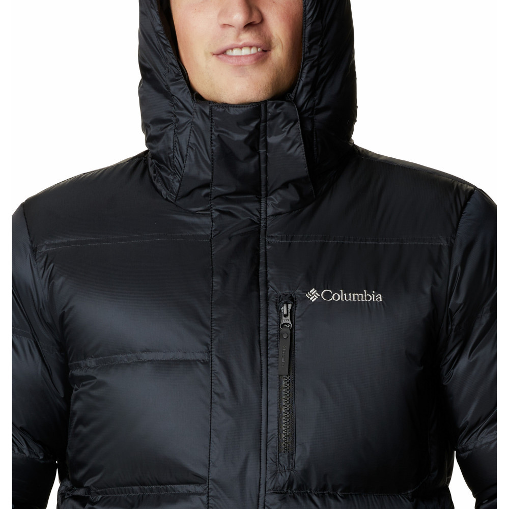 Куртка пуховая мужская Columbia Peak District Mid Down Jacket чёрный - фото 4 - id-p221396379