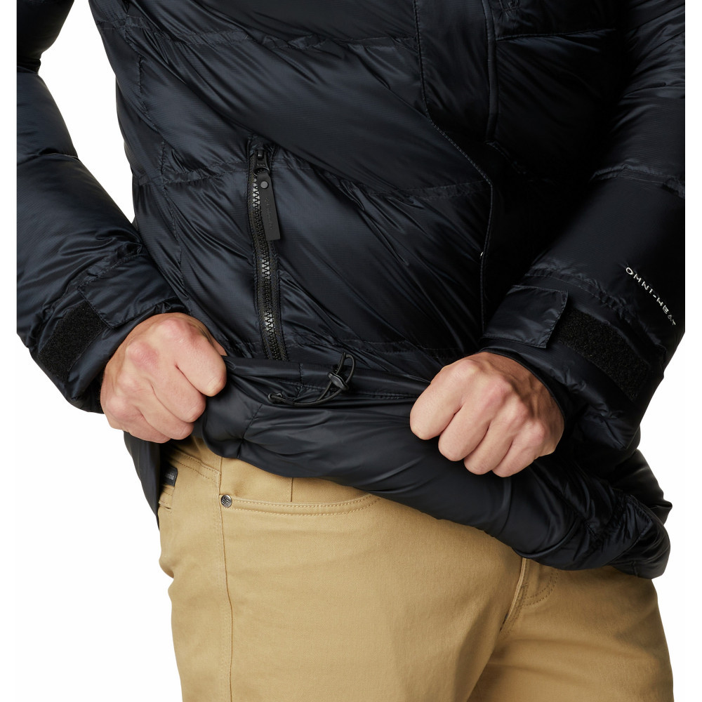 Куртка пуховая мужская Columbia Peak District Mid Down Jacket чёрный - фото 8 - id-p221396379