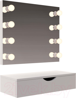 Туалетный столик с зеркалом Мир Мебели SV-32 с подсветкой - фото 1 - id-p221409733