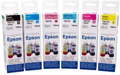 Комплект контейнеров с чернилами Revcol Для Epson серия L 6 цветов / 128934 - фото 1 - id-p221422027