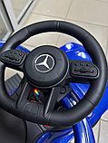 Детский толокар River Toys Mercedes-Benz G63 Z001ZZ-B (синий бриллиант) 2 в 1 трансформируется в качалку, звук, фото 4