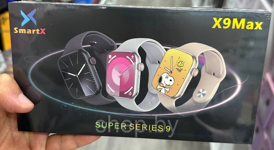 Умные часы Smart Watch SmartX X9 Max, 2 ремешка, 1.9", цвет: чёрный, золотой, розовый, серый NEW 2024!!! - фото 5 - id-p221462657