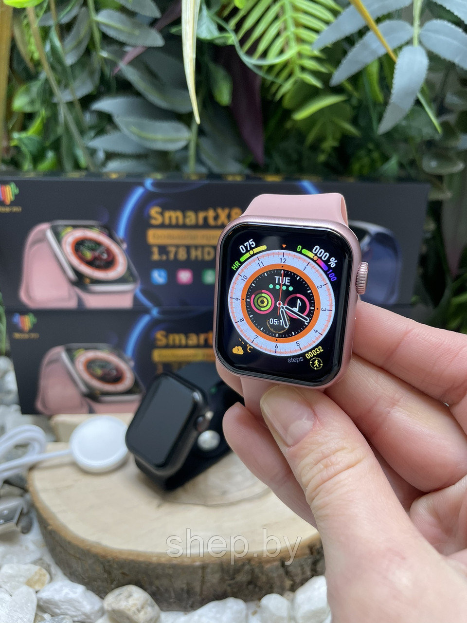 Умные часы Smart Watch SmartX8 SE, 1.78 дюйма, цвет: чёрный, розовый NEW 2024!!! - фото 5 - id-p221465796