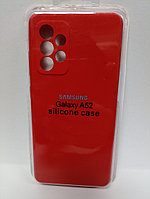 Чехол Samsung A52 Silicon Case красный