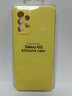 Чехол Samsung A52 Silicon Case желтый