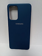 Чехол Samsung A52 soft touch синий