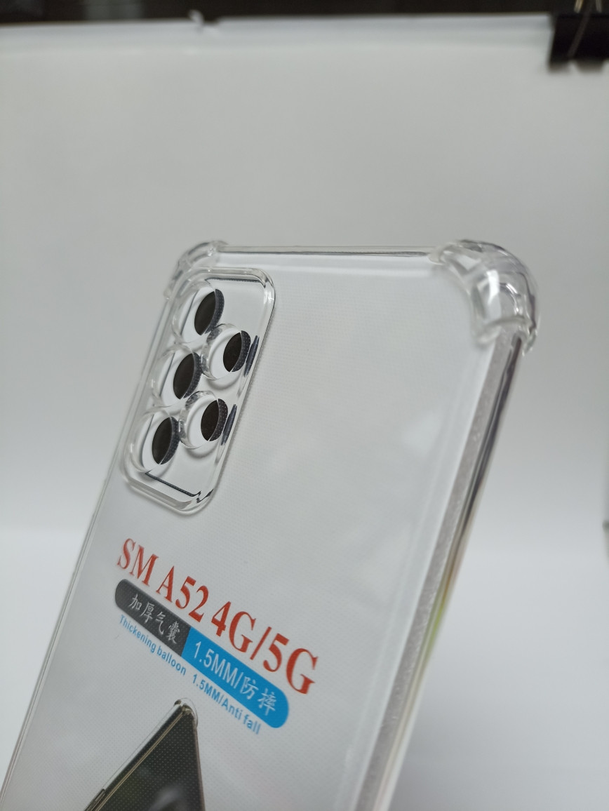 Чехол Samsung A52 силикон прозрачный с усиленными углами - фото 2 - id-p221478243