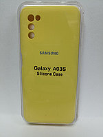 Чехол Samsung A03s Silicon Case желтый