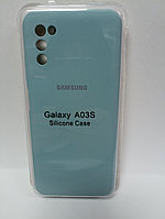 Чехол Samsung A03s Silicon Case бирюзовый