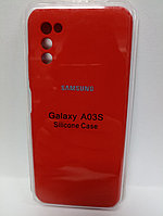 Чехол Samsung A03s Silicon Case красный