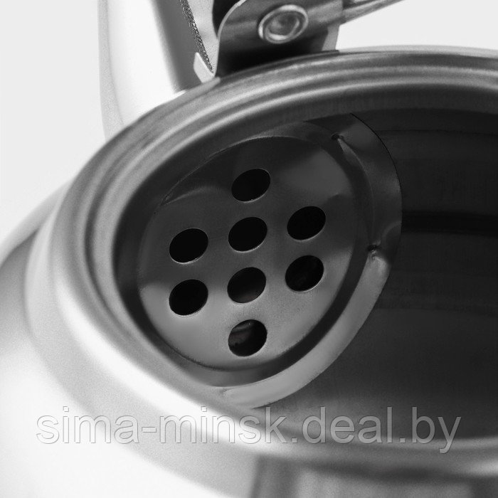 Чайник из нержавеющей стали «Гретель», 1,1 л, металлическое сито, цвет хромированный - фото 3 - id-p221479272