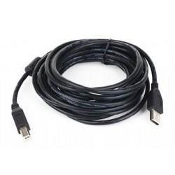 Gembird CCF-USB2-AMBM-15 USB 2.0 кабель PRO для соед. 4.5м AM/BM позол.конт., фер.кол., пакет - фото 1 - id-p221328175