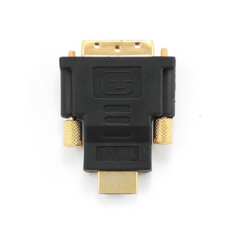 Gembird Переходник HDMI-DVI 19M/19M(папа-папа), золотые разъемы [A-HDMI-DVI-1] - фото 1 - id-p221328248