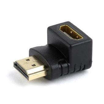 Cablexpert Переходник HDMI-HDMI 19F/19M, угловой соединитель 90 градусов, золотые разъемы (A-HDMI90-FML) - фото 1 - id-p221328307