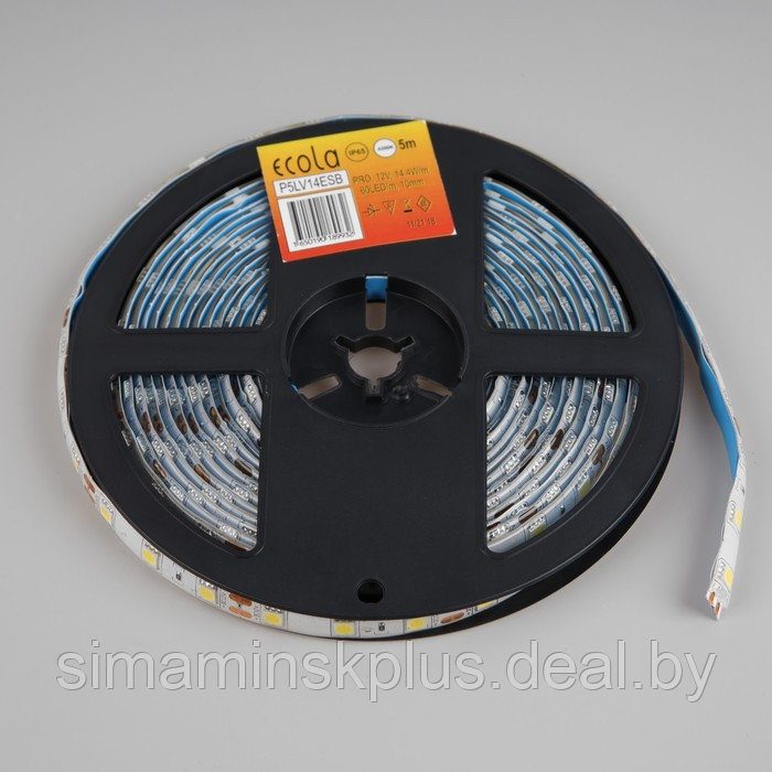 Cветодиодная лента Ecola PRO 5 м, IP65, SMD5050, 60 LED/м, 14.4 Вт/м, 12 В, 4200К - фото 3 - id-p221527493