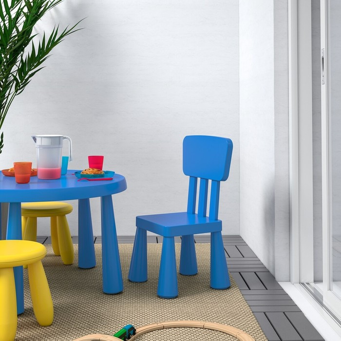 Детский стул МАММУТ, для дома и улицы, синий - фото 3 - id-p221528323