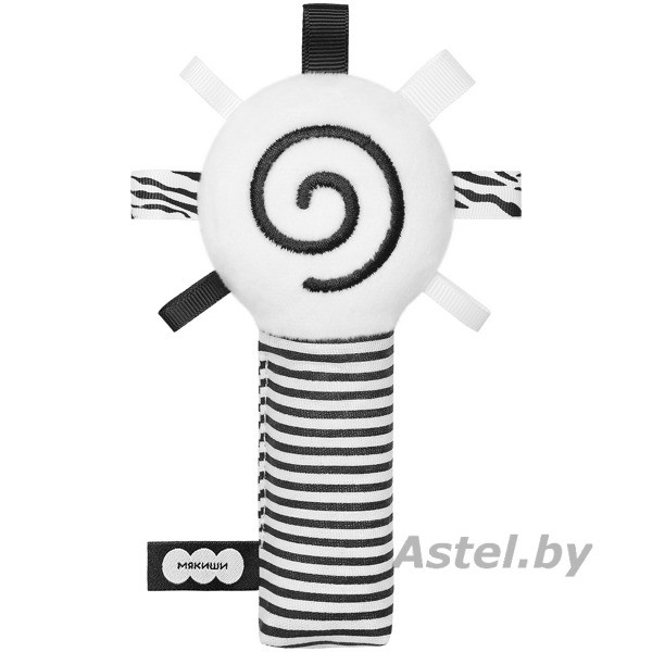 Игрушка Мякиши погремушка (Маракас Первые цвета,белый) 825 - фото 1 - id-p215730659