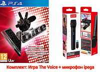 Sony Комплект: Игра The Voice для PlayStation 4 + микрофон ipega / Голос ПС4