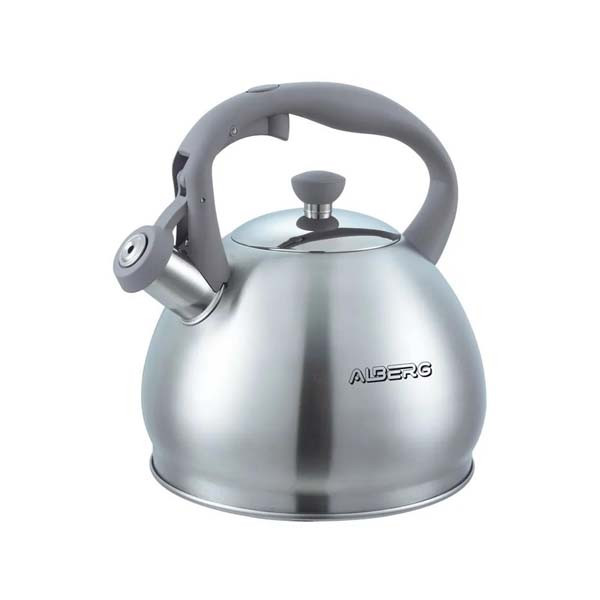 Чайник для плиты ALBERG AL-3044 3 литра, матовая полировка - фото 1 - id-p221542284
