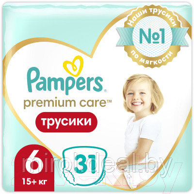 Подгузники-трусики детские Pampers Premium Care 6 Extra Large - фото 1 - id-p221537601