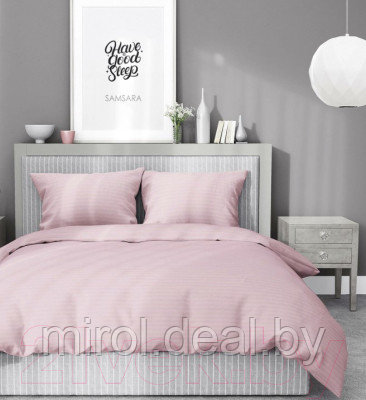 Комплект постельного белья Samsara Розовый зефир Сат200-5 - фото 4 - id-p221545535