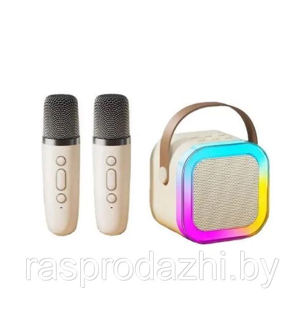 Караоке колонка с 2мя микрофонами Colorful Karaoke sound system K12 - фото 2 - id-p221552242
