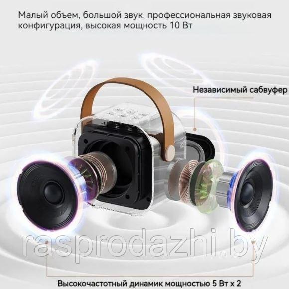 Караоке колонка с 2мя микрофонами Colorful Karaoke sound system K12 - фото 6 - id-p221552242