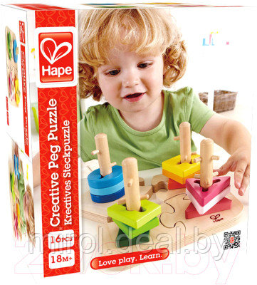 Развивающая игрушка Hape Творческая головоломка / E0411-HP - фото 4 - id-p221539913