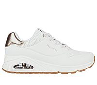 Кроссовки женские Skechers Uno - Shimmer Away белый 155196-WHT