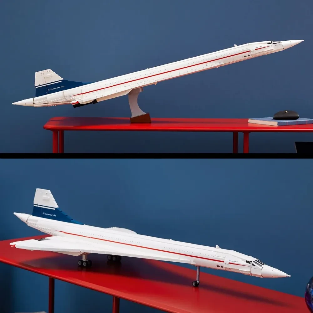 Конструктор "Самолёт Конкорд Airbus" Icons Concorde 2083 детали - фото 3 - id-p221558246