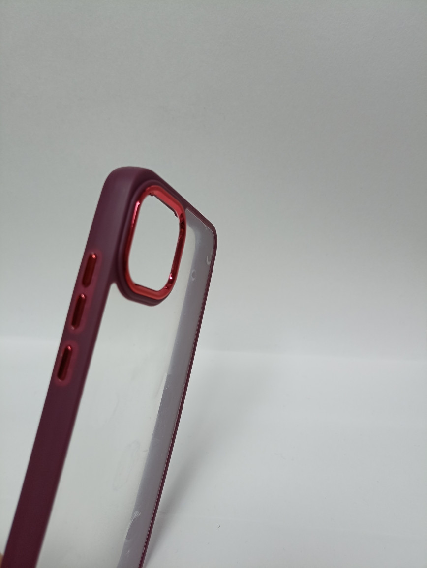 Чехол Samsung A03 силиконовый прозрачный с цветным ободком - фото 2 - id-p221558468