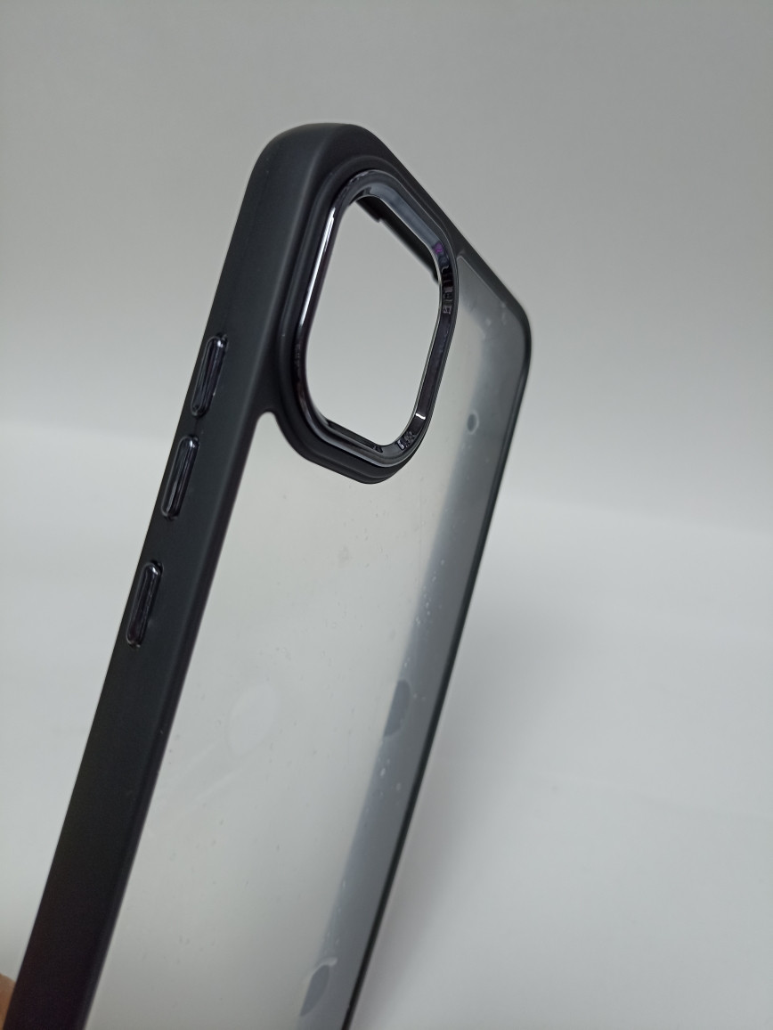 Чехол Samsung A03 силиконовый прозрачный с цветным ободком - фото 2 - id-p221558499