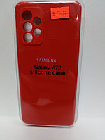 Чехол Samsung A72 Silicon Case красный
