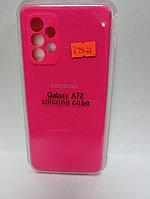 Чехол Samsung A72 Silicon Case малиновый
