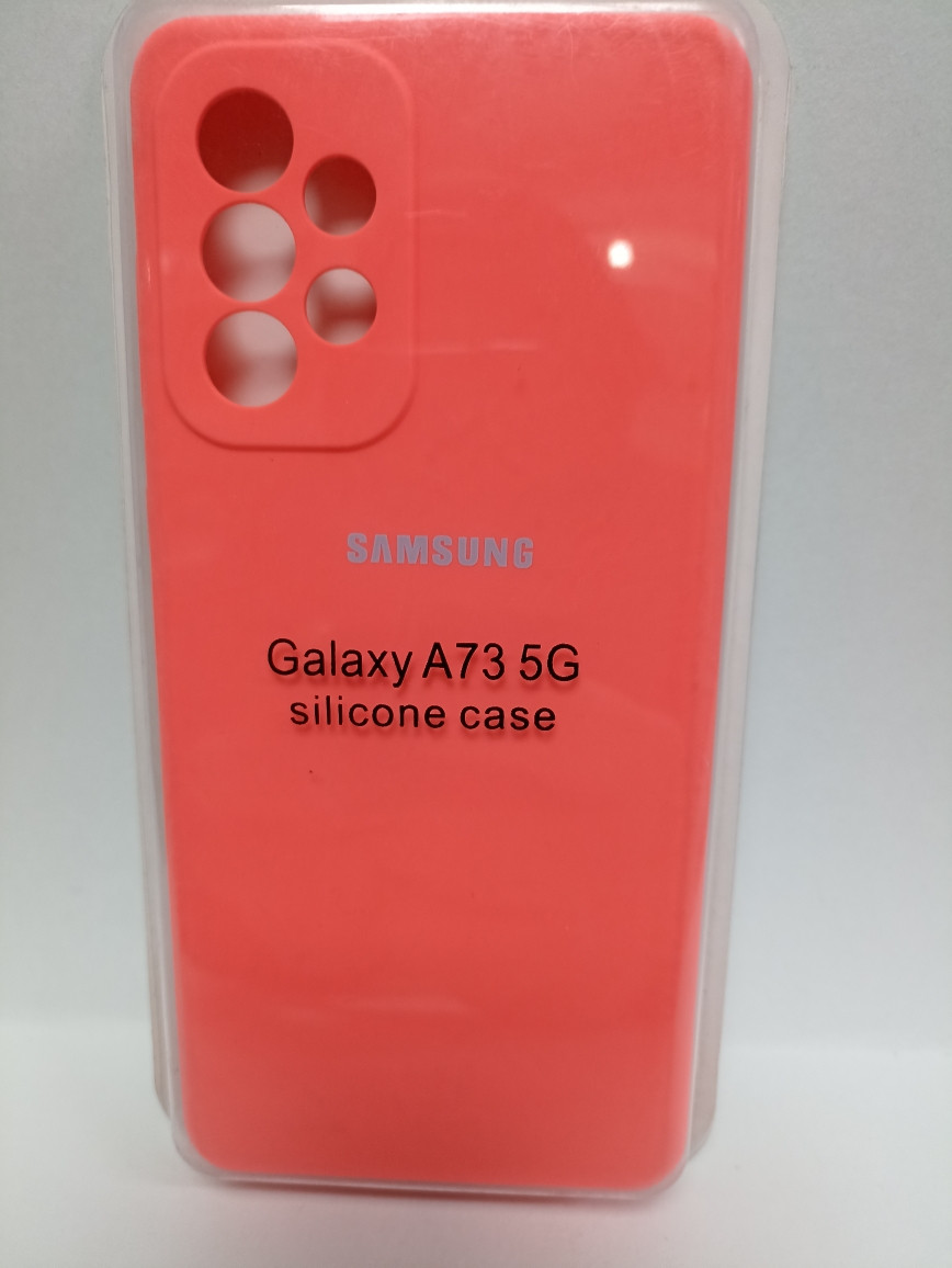 Чехол Samsung A73 Silicon Case коралловый - фото 1 - id-p221558519