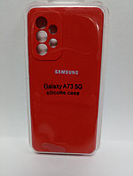 Чехол Samsung A73 Silicon Case красный