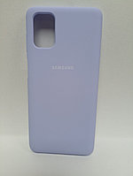 Чехол Samsung M51 soft touch голубой