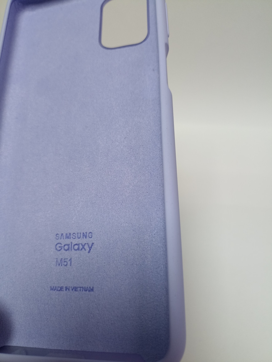 Чехол Samsung M51 soft touch голубой - фото 2 - id-p221558540