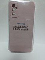 Чехол Samsung M52 Silicon Case бежевый