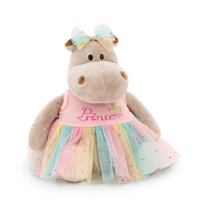 Бегемотик Принцесса: в розовом. Мягкая игрушка - фото 1 - id-p221558755
