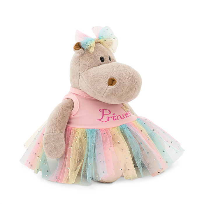 Бегемотик Принцесса: в розовом. Мягкая игрушка - фото 2 - id-p221558755