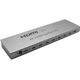 ORIENT HDMI 4K Splitter HSP0108H-2.0, 1- 8, HDMI 2.0/3D, UHDTV 4K/ 60Hz (3840x2160)/HDTV1080p, HDCP2.2, EDID - фото 1 - id-p221558604