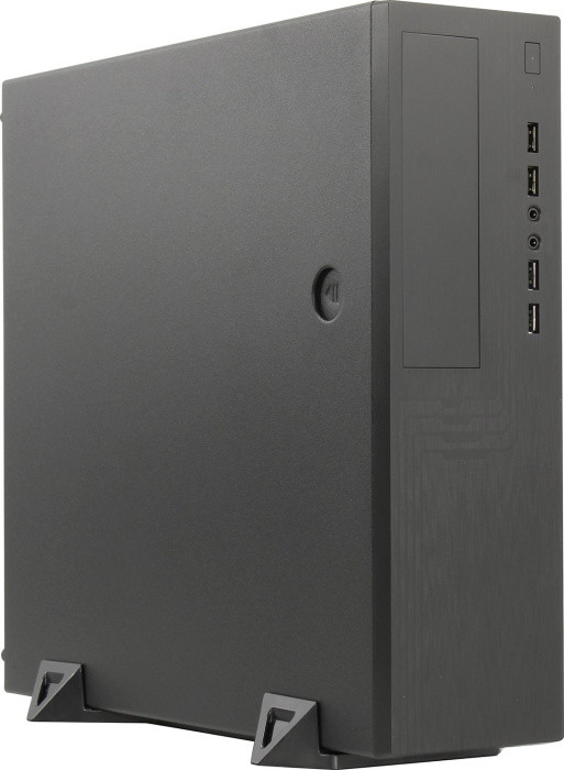 Корпус Slim Case EL555BK PM-300TFX 80+Bronze U3.0*2+U2*2+2*combo Audio; fan 9cm; intrusion switch POWERMAN - фото 1 - id-p221558592