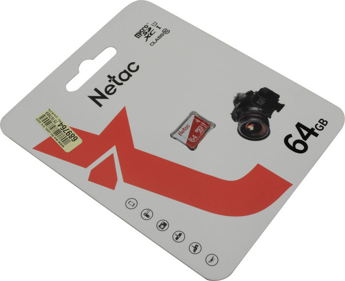 Карта памяти Netac NT02P500ECO-064G-S microSDXC Memory Card 64Gb UHS-I U1 Class10 - фото 1 - id-p221561065