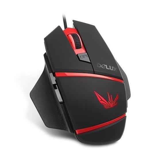 Манипулятор DELUX Optical Mouse M611/M-611 , опт., (1000/1500/2000/3000/4000 DPI), USB, (5кн+скролл), - фото 1 - id-p221560917