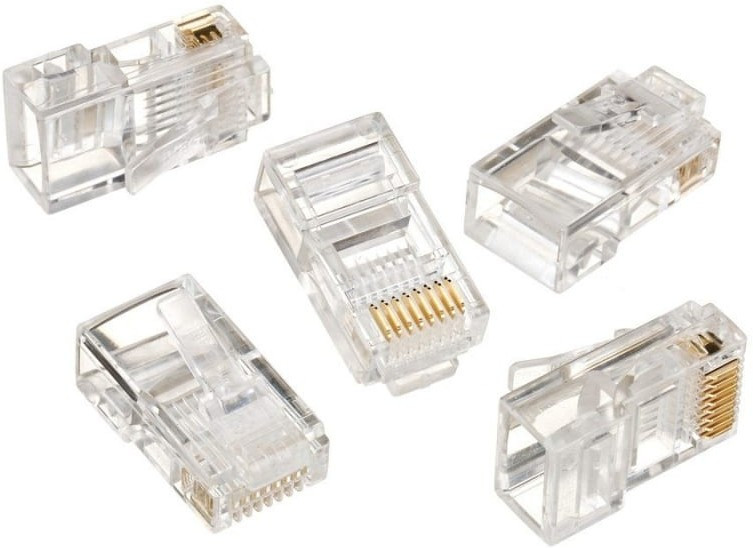 Вилка RJ45 LC-8P8C-001/100 Gembird 8P8C for solid LAN cable CAT5 - фото 1 - id-p221561684