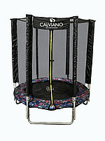 Батут пружинный с защитной сеткой Calviano 140 см (4,5ft) складной SMILE
